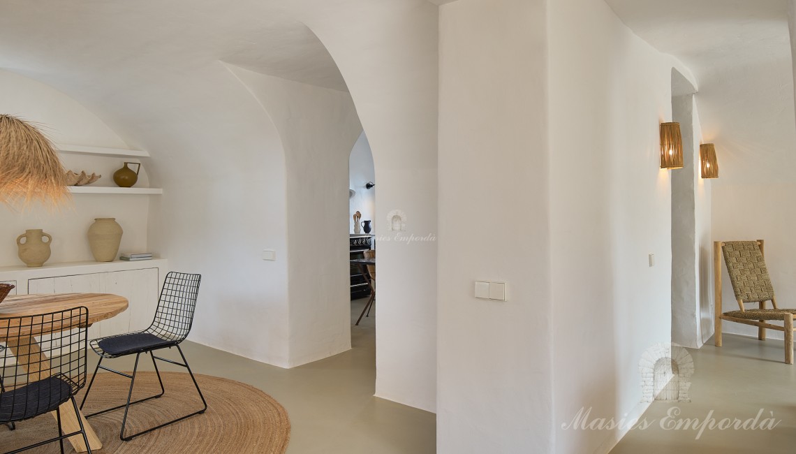 Vista dels espai de l'interior planta baixa