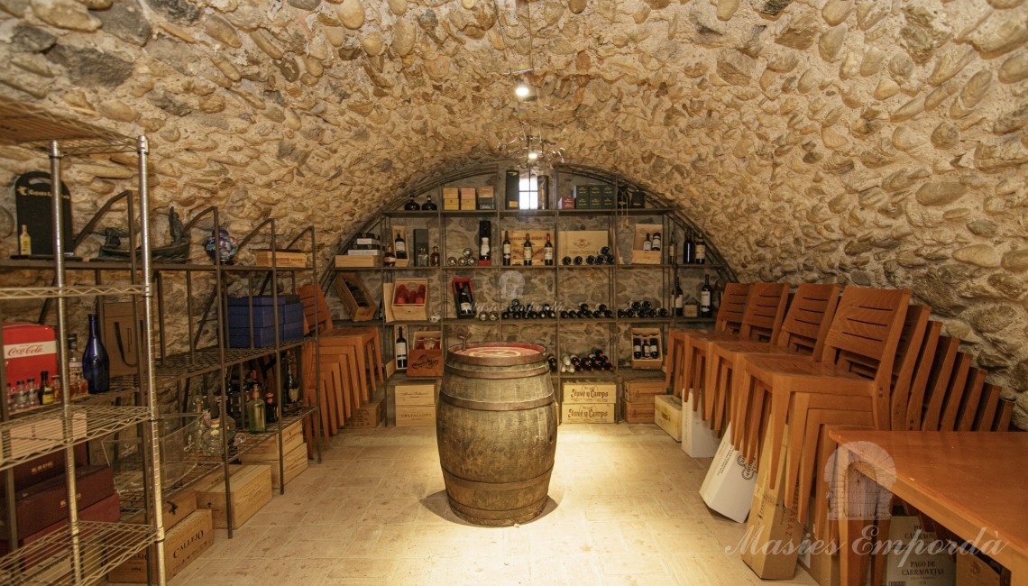 Celler amb una espectacular volta de pedra