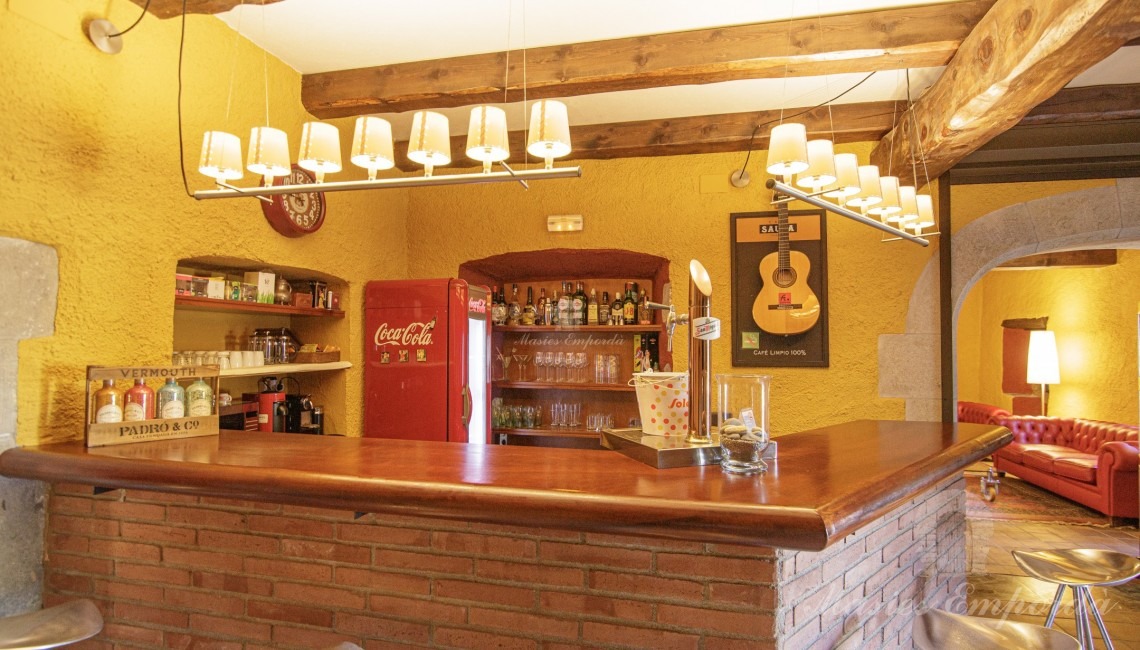 Detalle de la barra del bar