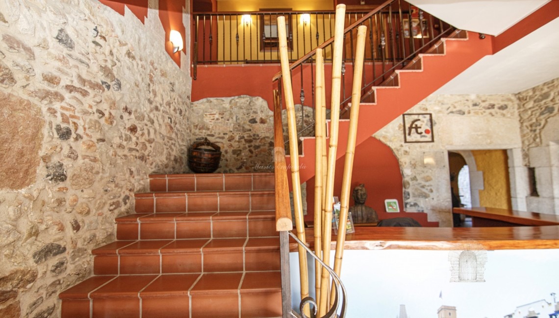 Escala d'accés a plantes des de l'entrada principal