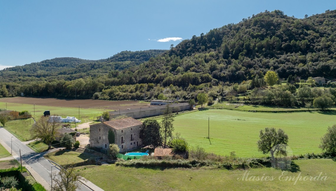 Vista de la masia