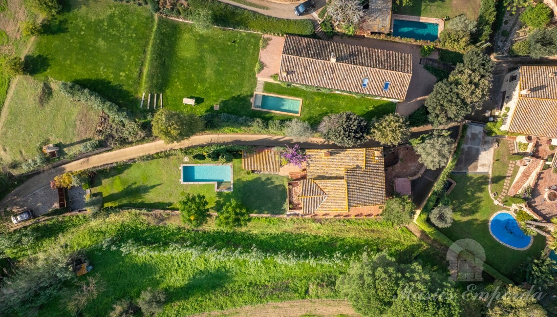 Vista cenital de la propiedad
