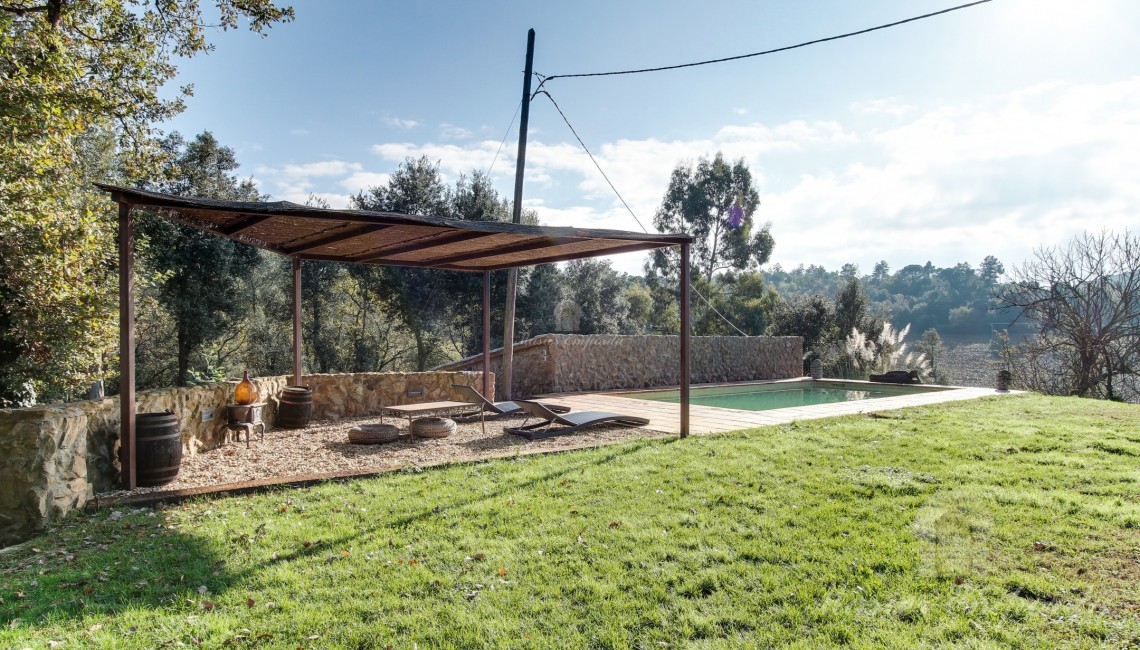 Porxo de la zona de la piscina