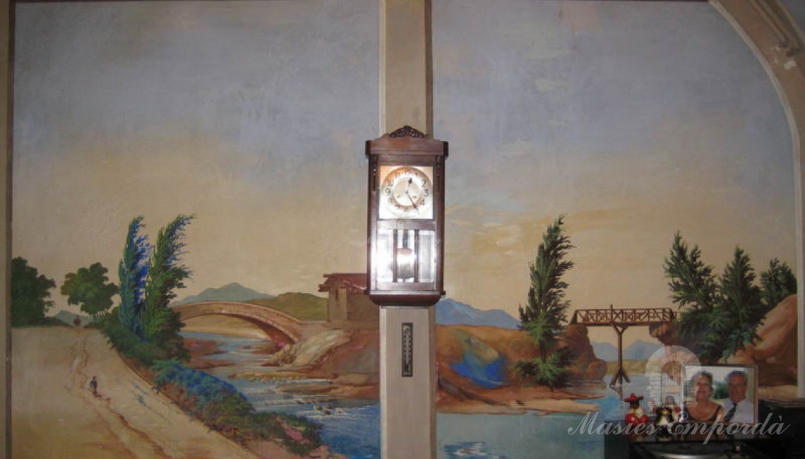Detalles de los frescos de las paredes de los salones