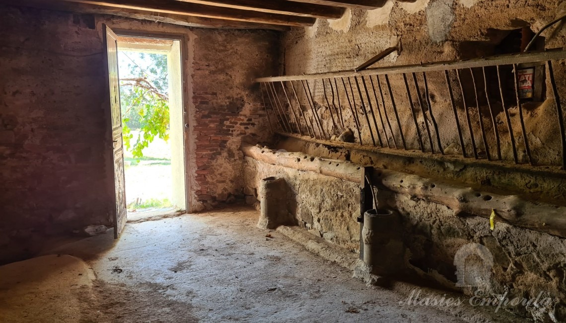 Detalle de los anexos a la masía