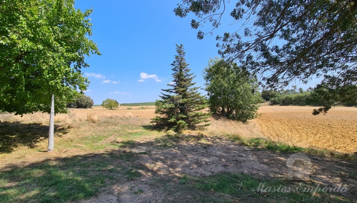 Vistas de los campos de la propiedad