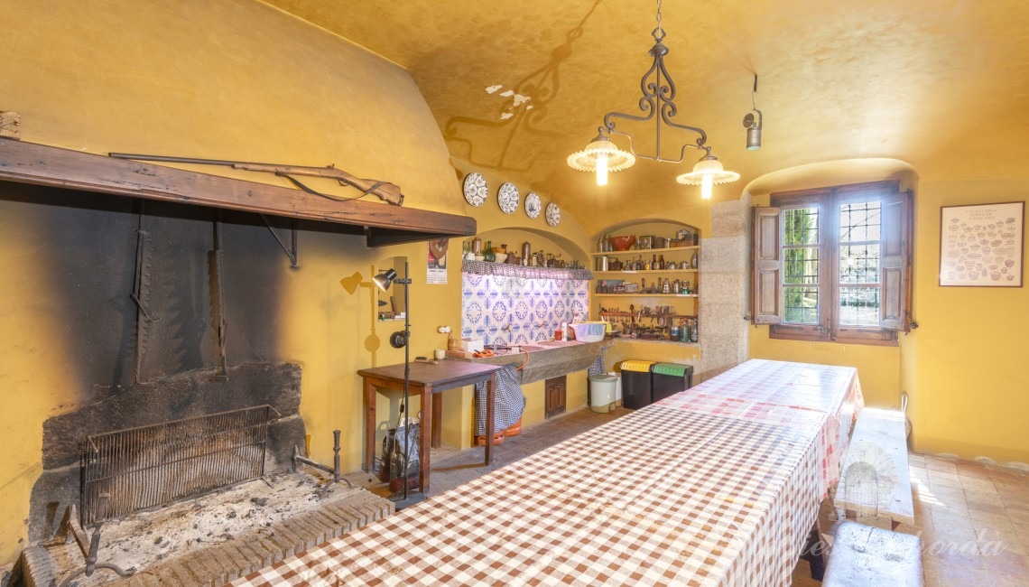 Xemeneia de la cuina antiga de la masia