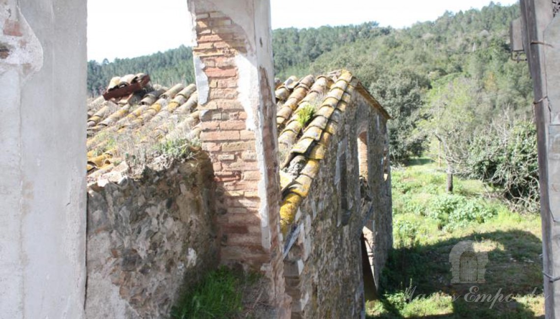 Vista dels annexos des de la primera planta