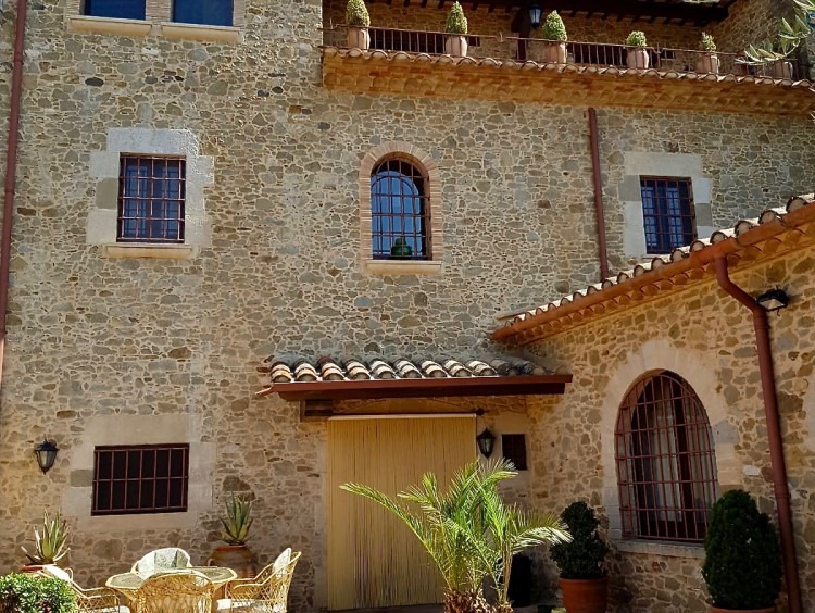 Vista de façana interior de la casa
