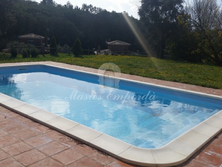 Detall de la piscina de la finca
