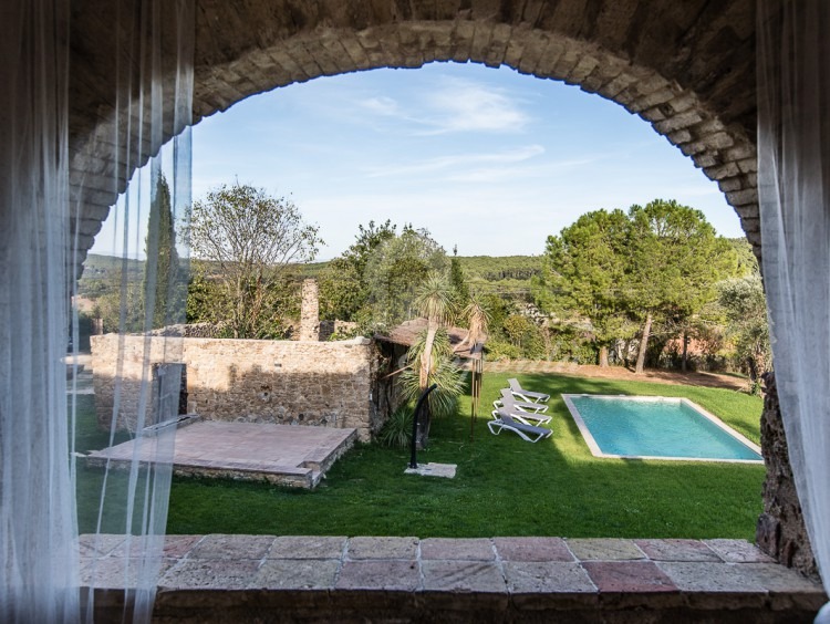 Vistes des de la terrassa de la primera planta al costat de la cuina