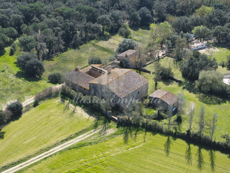 Vistes zenital de la façana de la propietat