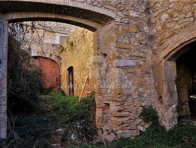 Detall del pati interior de la masia